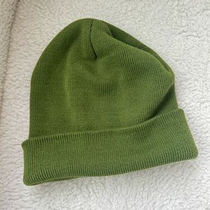 Green beanie